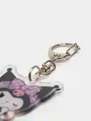 Тёмно-розовый брелок для ключей акриловый Куроми, My Melody, Hello Kitty, двусторонний, аниме брелок