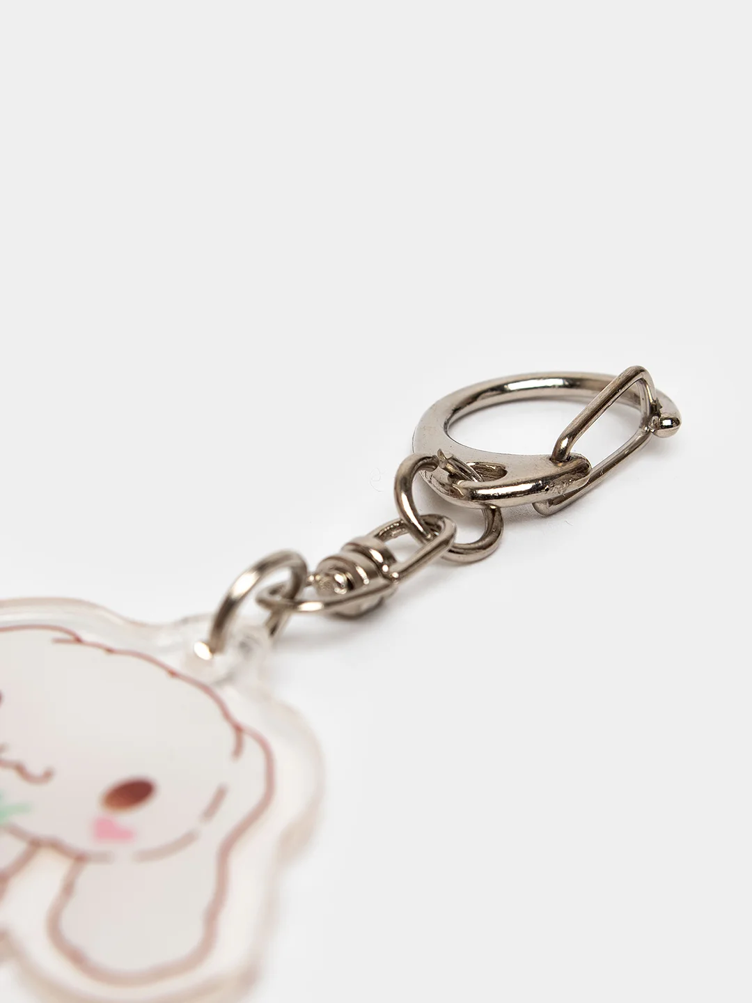Белый брелок для ключей акриловый Куроми, My Melody, Hello Kitty, двусторонний, аниме брелок