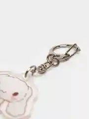 Белый брелок для ключей акриловый Куроми, My Melody, Hello Kitty, двусторонний, аниме брелок