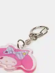 Розовый брелок для ключей акриловый Куроми, My Melody, Hello Kitty, двусторонний, аниме брелок