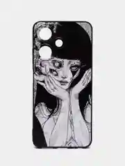 Белый силиконовый чехол для Infinix HOT 30i (Инфиникс Хот 30 Ай), с принтом, с рисунком