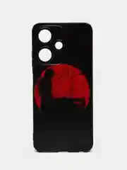 Сиреневый силиконовый чехол для Infinix HOT 30i (Инфиникс Хот 30 Ай), с принтом, с рисунком