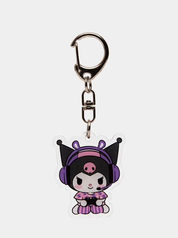 Брелок для ключей акриловый Куроми, My Melody, Hello Kitty, двусторонний, аниме брелок
