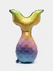 Шар фольгированный Хвост русалки, голография 30"
