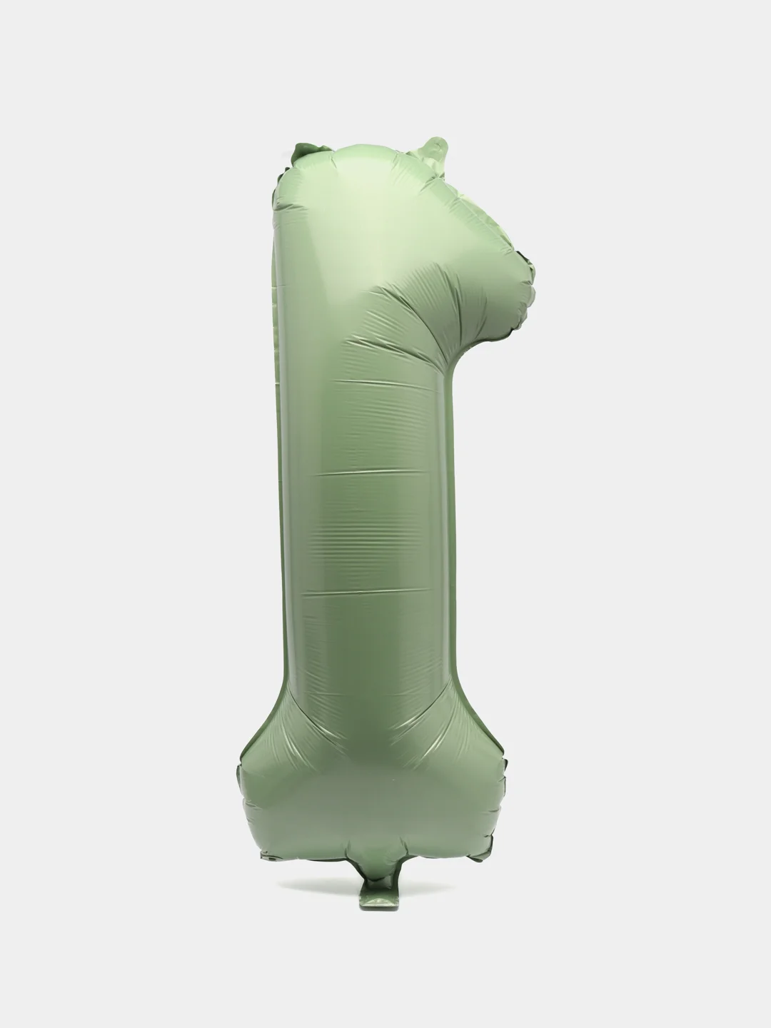 Шар фольгированный "Цифра 1", олива, оливковый Slim, 40"
