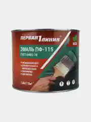 Зеленый эмаль ПФ-115 Первая линия, для наружних и внутренних работ