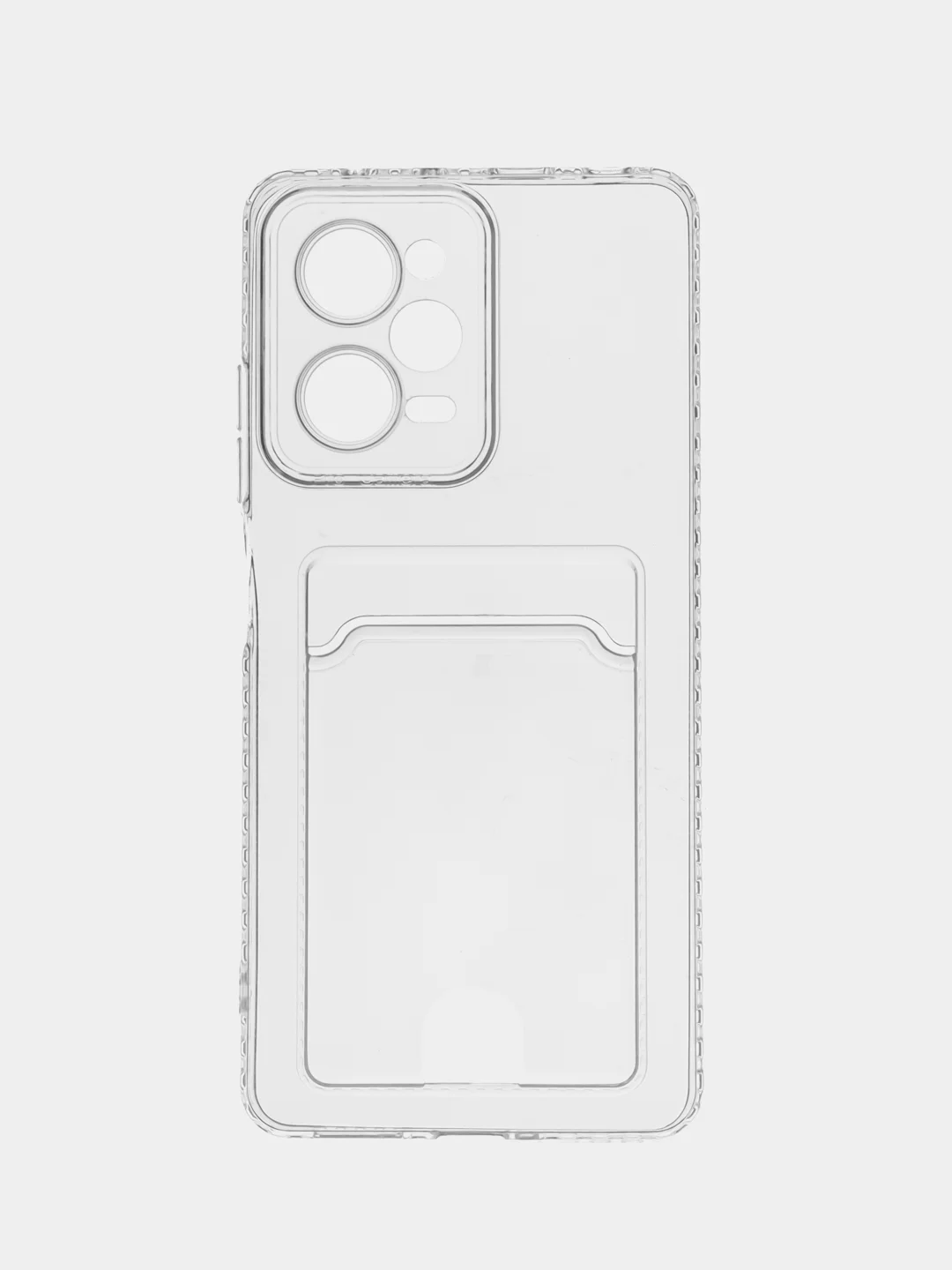 Прозрачный чехол для Xiaomi Redmi Note 12 Pro Plus 5G / Poco X5 Pro, прозрачный, с карманом для карты