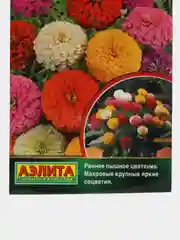 Цинния "Королевская букетная", смесь сортов, семена цветов