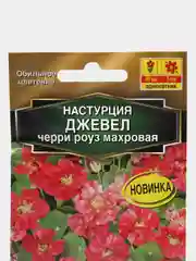 Настурция "Джевел черри роуз" махровая, семена, цветы