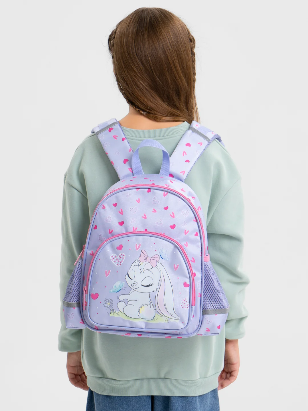 Рюкзак детский маленький дошкольный Brauberg Kids 1 отделение, Darling bunny 271390
