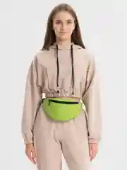 Зеленый поясная сумка, через плечо, унисекс