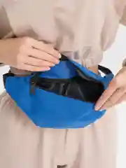 Голубой поясная сумка, через плечо, унисекс