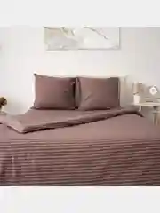 Коричневый комплект постельного белья Cotton Nights Sweet Dreams, хлопок