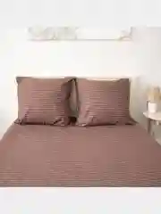 Коричневый комплект постельного белья Cotton Nights Sweet Dreams, хлопок