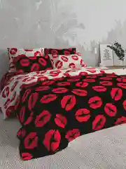 Постельное белье, 1,5 сп, 2 спальное, евро, семейное, бязь ivSubelIa "Поцелуи", 70 x 70