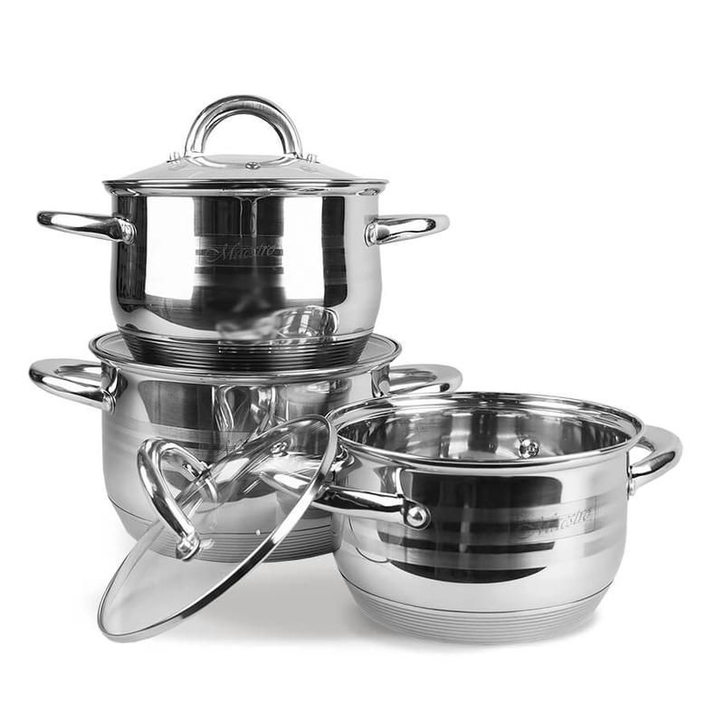 Набор кастрюль Maestro MR-3513-6L 2.9/5.1/6.5л из 6 предметов