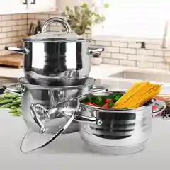 Набор кастрюль Maestro MR-3513-6L 2.9/5.1/6.5л из 6 предметов