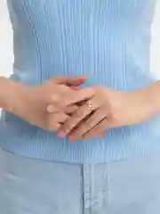 Кольцо женское "Звезды"