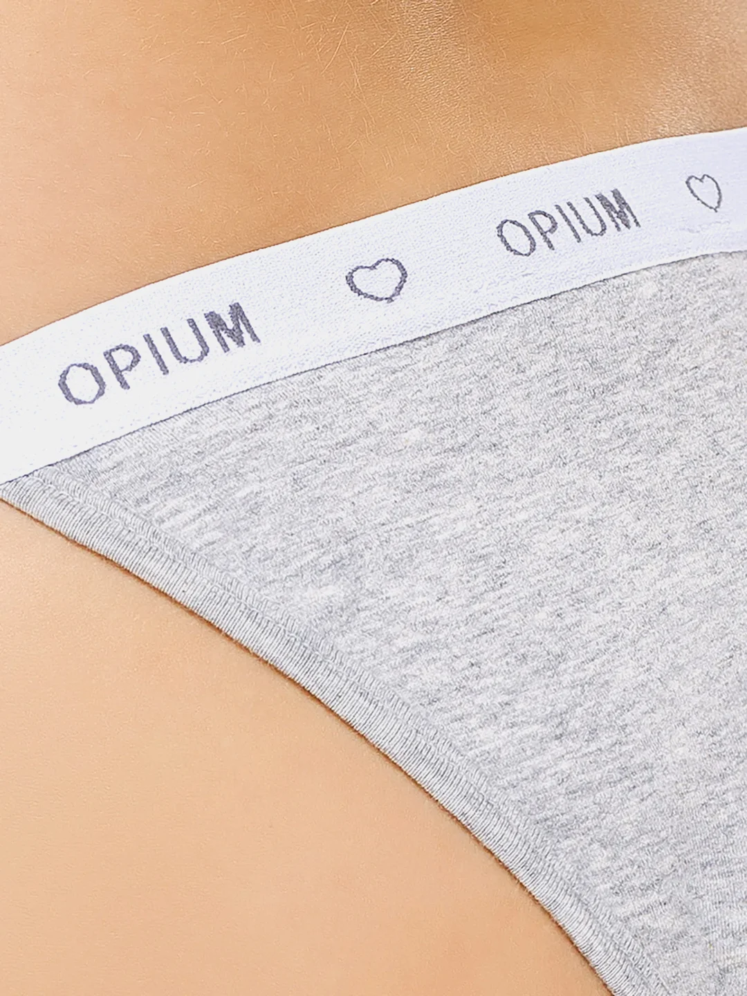 Белый трусы женские танга OPIUM
