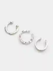 Серый серьга каффа без прокола для мочки и хряща уха, женские клипсы, кольца на уши, сережки