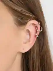 Серый серьга каффа без прокола для мочки и хряща уха, женские клипсы, кольца на уши, сережки