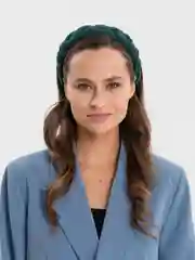 Бирюзовый ободок для волос