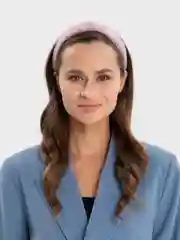 Розовый ободок с узлом