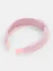 Розовый ободок с узлом