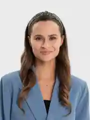 Зеленый ободок для волос "Мелкие цветы", с узелком