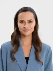 Синий ободок для волос, тонкий, атласный