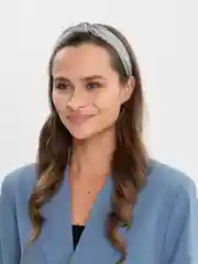 Ледяной ободок для волос "Мелкие цветы", с узелком