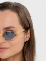 Золотой женские очки солнцезащитные, с UF защитой