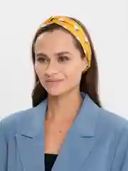 Желтый повязка на голову женская - чалма