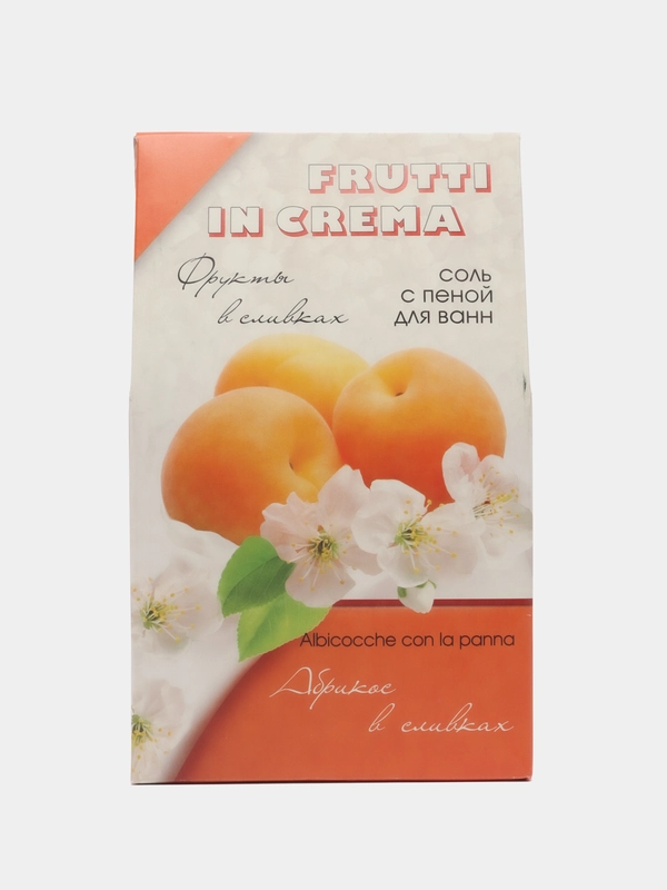 Соль с пеной для ванн Frutti in crema "Абрикос в сливках", 500 г