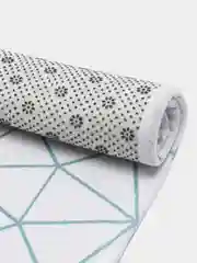 Белый коврик для ванной комнаты 40 x 60 см