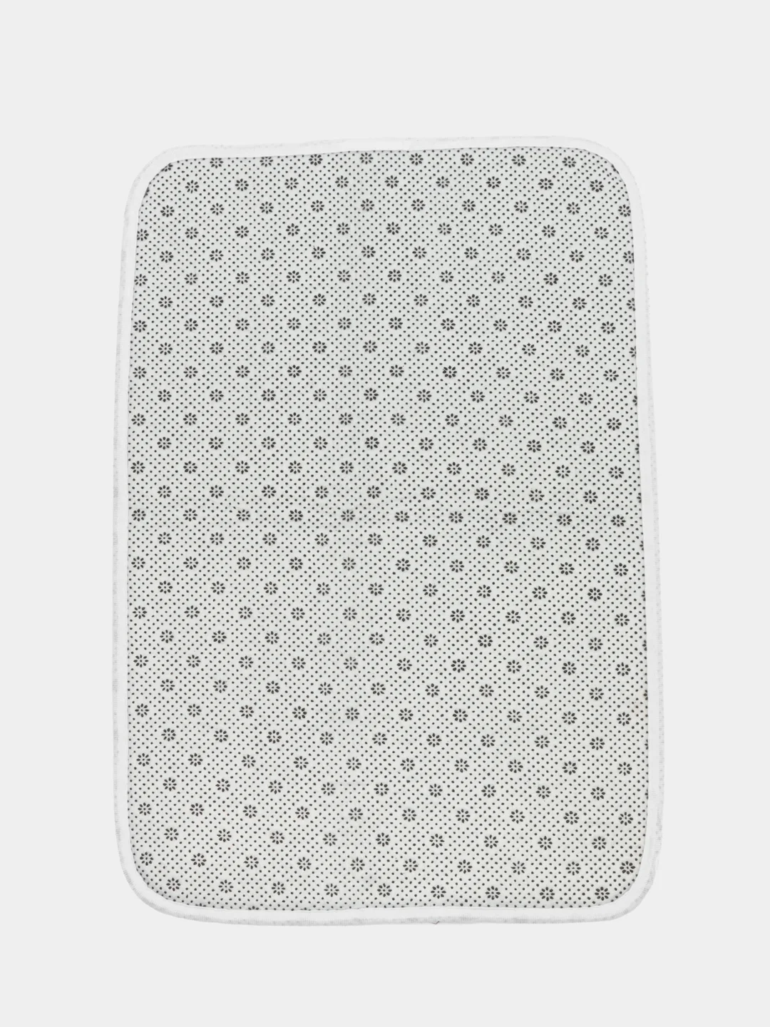 Белый коврик для ванной комнаты 40 x 60 см