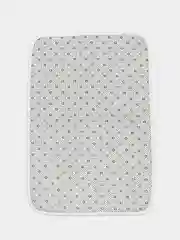 Белый коврик для ванной комнаты 40 x 60 см