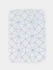 Белый коврик для ванной комнаты 40 x 60 см