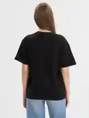 Черный женская футболка, 100% хлопок