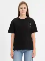 Черный женская футболка, 100% хлопок