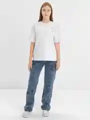 Белый женская футболка, 100% хлопок