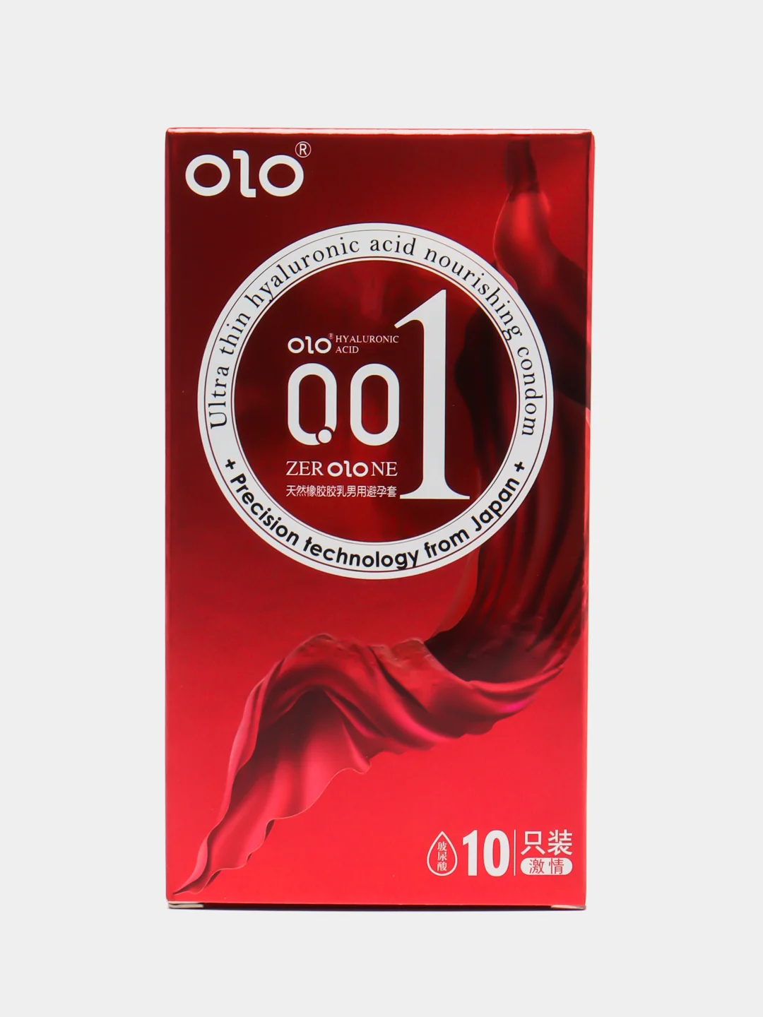 Алый презервативы премиум качества ультратонкие OLO NEO 001, 10 штук