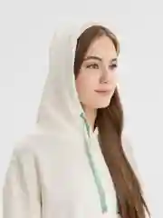 Мятный женское худи, толстовка, хлопок