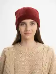 Бордовый шапка женская, двухслойная, на весну и зиму, однотонная, 5 цветов