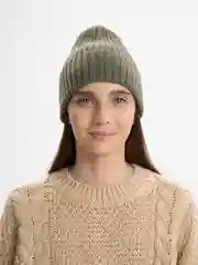 Приглушённый хаки шапка однотонная, унисекс