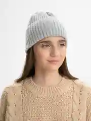 Серый шапка однотонная, унисекс