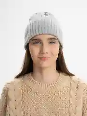 Серый шапка однотонная, унисекс