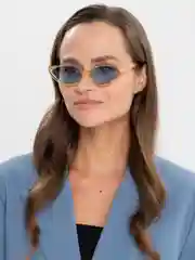 Золотой женские очки солнцезащитные, с UF защитой