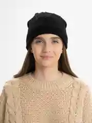 Черный шапка женская, двухслойная, на весну и зиму, однотонная, 5 цветов