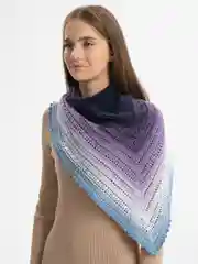 Аметистовый бактус вязаный,косынка
